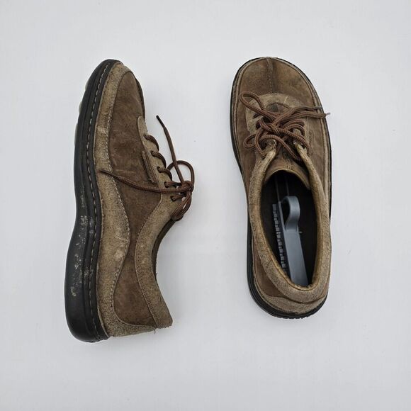 Merrell Shoes Mens 10.5 Brown Sojourn Leather Suede Peat Moss Lace Up Bowling - Picture 1 of 11